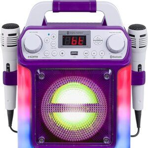 Singing Machine Groove Mini Karaoke By Singing Machine Purple